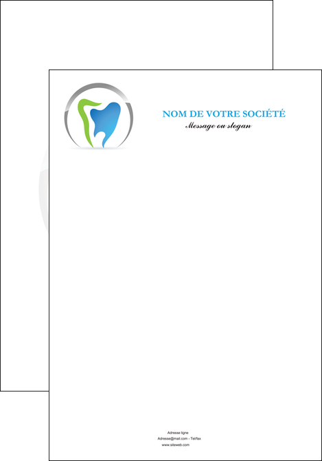 faire modele a imprimer affiche dentiste dents soins dentaires caries MIFCH27118