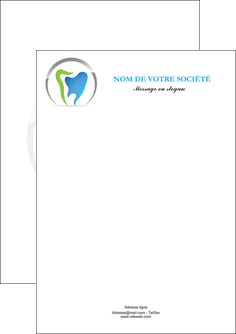 modele en ligne flyers dentiste dents soins dentaires caries MIFBE27122