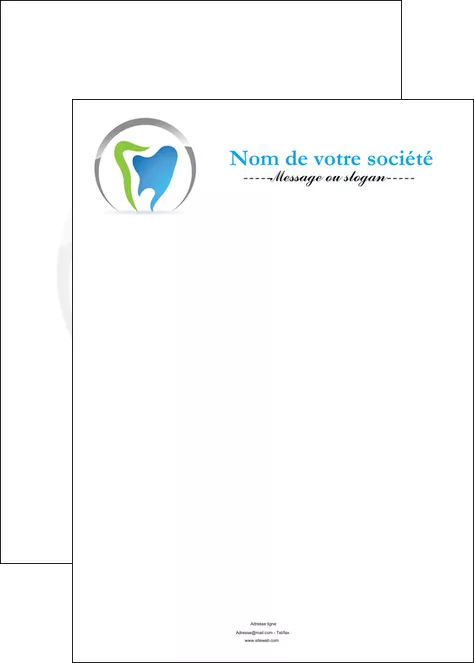 impression affiche dentiste dents soins dentaires caries MLGI27132