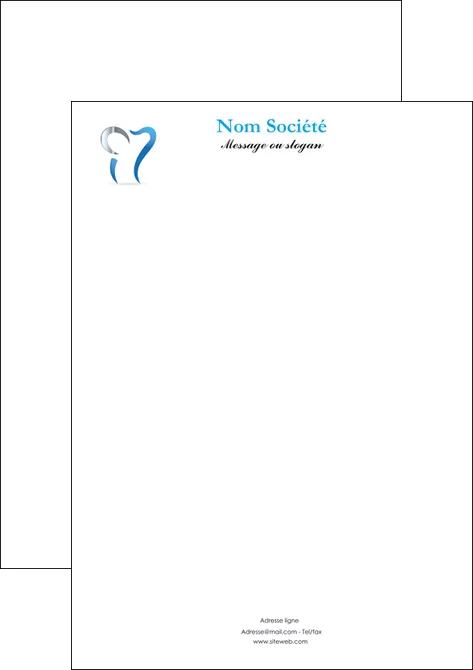 cree tete de lettre dentiste dents soins dentaires caries MID27160