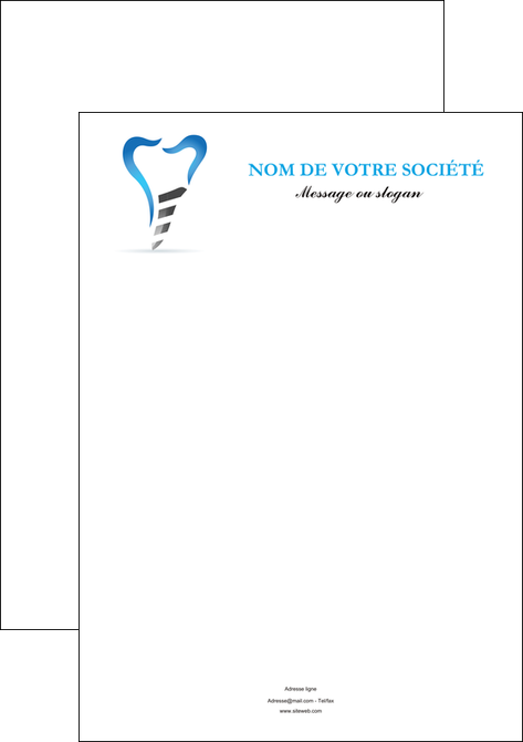 realiser affiche dentiste dents soins dentaires caries MIFBE27284