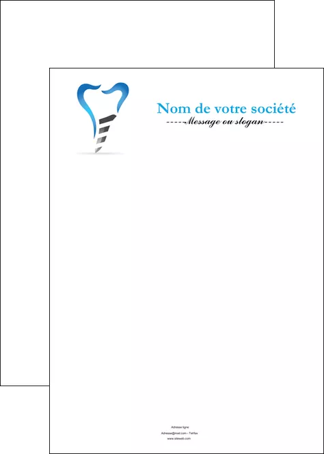 realiser affiche dentiste dents soins dentaires caries MIFBE27296