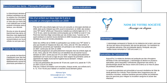realiser depliant 2 volets  4 pages  dentiste dents soins dentaires caries MIDCH27302