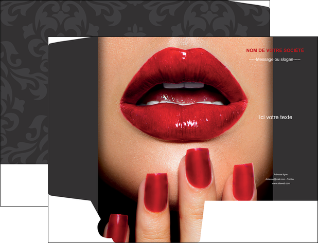 modele en ligne pochette a rabat cosmetique ongles vernis vernis a ongles MIFCH27434