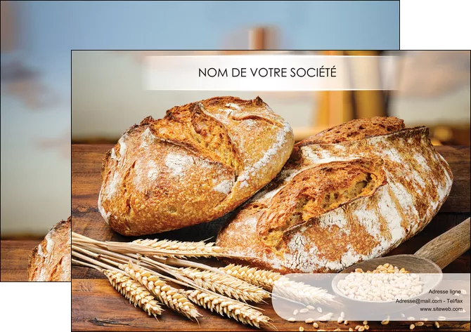 modele en ligne affiche sandwicherie et fast food boulangerie boulanger boulange MIFBE27446