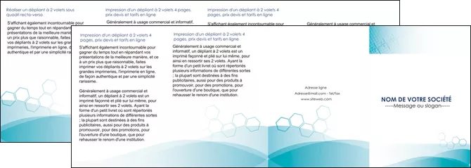 faire modele a imprimer depliant 4 volets  8 pages  medecin texture contexture structure MLGI27682