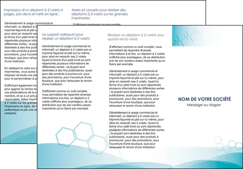 modele depliant 3 volets  6 pages  medecin texture contexture structure MLGI27694