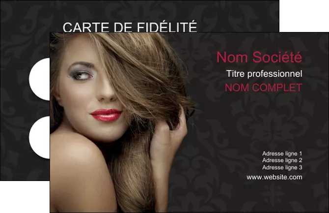 imprimerie carte de visite centre esthetique  coiffure salon de coiffure salon de beaute MLIGLU27714