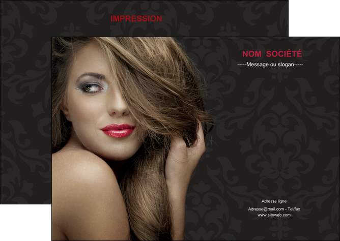 creation graphique en ligne flyers centre esthetique  coiffure salon de coiffure salon de beaute MIDLU27718
