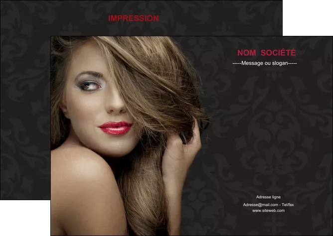 creation graphique en ligne flyers centre esthetique  coiffure salon de coiffure salon de beaute MIS27718