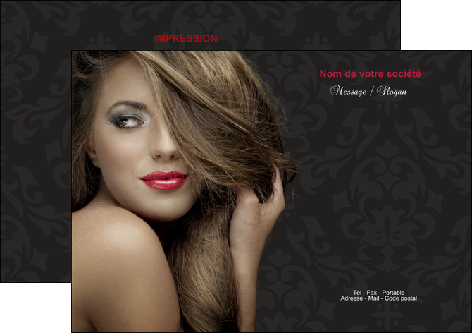 faire modele a imprimer flyers centre esthetique  coiffure salon de coiffure salon de beaute MIFBE27720