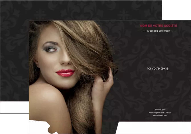 creer modele en ligne pochette a rabat centre esthetique  coiffure salon de coiffure salon de beaute MLIGLU27732
