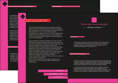 realiser depliant 2 volets  4 pages  texture contexture structure MLIGLU27812