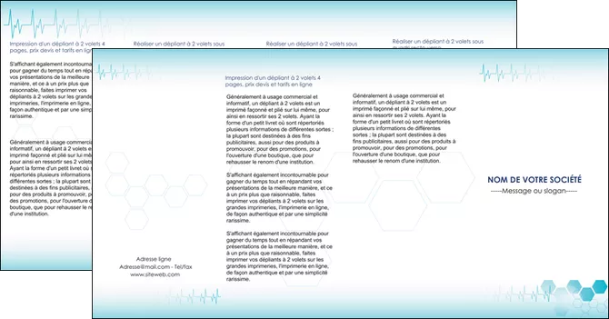 imprimer depliant 4 volets  8 pages  materiel de sante texture contexture structure MLGI27824