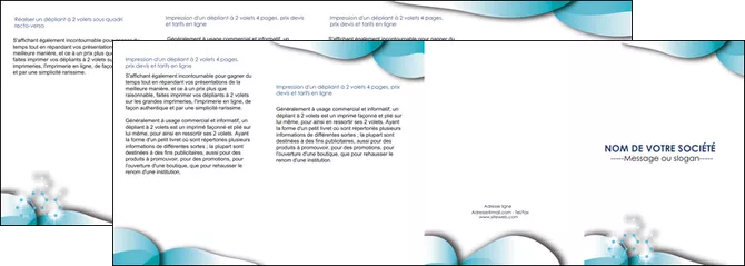 modele depliant 4 volets  8 pages  medecin texture contexture structure MMIF27966