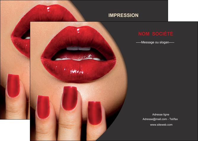 maquette en ligne a personnaliser flyers centre esthetique  beaute institut de beaute institut de beaute professionnel MIF28078