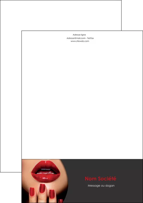 exemple tete de lettre centre esthetique  beaute institut de beaute institut de beaute professionnel MID28100