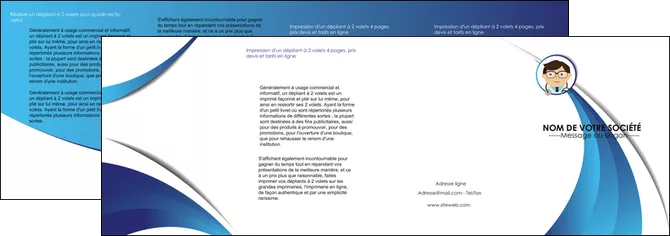 exemple depliant 4 volets  8 pages  chirurgien medecin medecine cabinet medical MIFBE28156