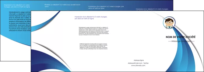 exemple depliant 4 volets  8 pages  chirurgien medecin medecine cabinet medical MLGI28158
