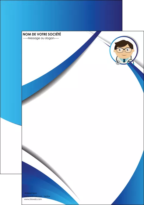 creation graphique en ligne affiche chirurgien medecin medecine cabinet medical MLGI28178