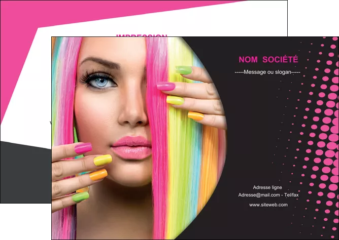 faire flyers centre esthetique  coiffure coiffeur coiffeuse MLIGLU28294