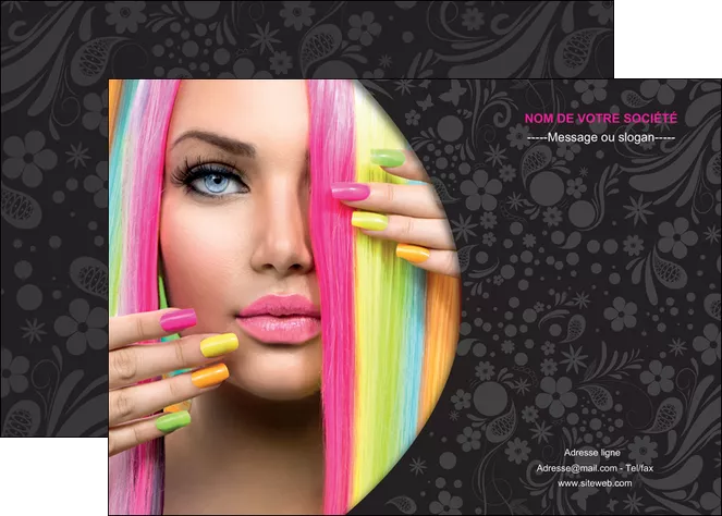 personnaliser modele de affiche cosmetique coiffure coiffeur coiffeuse MLIGLU28468