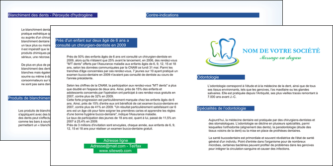 imprimerie depliant 2 volets  4 pages  dentiste dents http   wwwlesgrandesimprimeriescom assets img3 ud_preview i28487_c1_p1png dents dentiste MIFCH28512