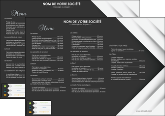 modele en ligne set de table restaurant menu restaurant gastronomie MIF28560