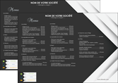modele en ligne set de table restaurant menu restaurant gastronomie MLIP28560