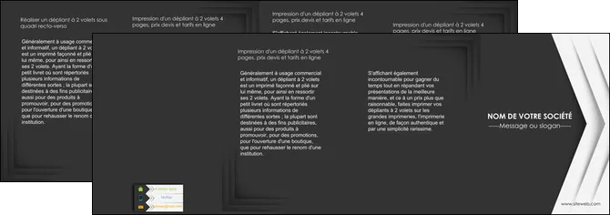 faire depliant 4 volets  8 pages  texture structure contexture MIFCH28564
