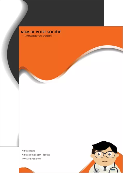 realiser flyers materiel de sante medecin medecine docteur MLGI28790