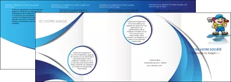 modele en ligne depliant 4 volets  8 pages  plomberie plombier plomberie travail MLGI28940