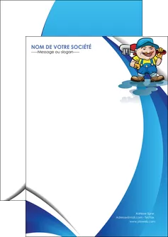 exemple flyers plomberie plombier plomberie travail MLGI28956