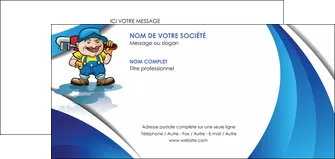 creation graphique en ligne carte de correspondance plomberie plombier plomberie travail MLGI28958