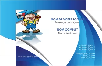 realiser carte de visite plomberie plombier plomberie travail MLGI28964
