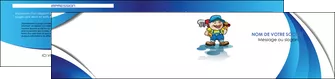 cree depliant 2 volets  4 pages  plomberie plombier plomberie travail MLGI28966