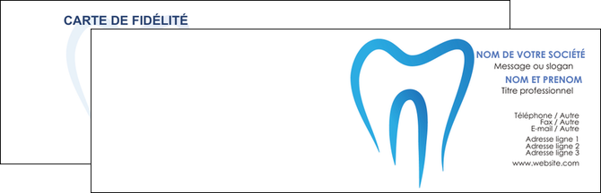 exemple carte de visite dentiste dents dentiste dentier MIFCH29002