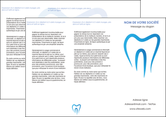creation graphique en ligne depliant 3 volets  6 pages  dentiste dents dentiste dentier MIFBE29006