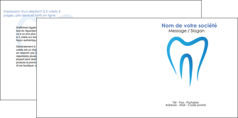 modele en ligne depliant 2 volets  4 pages  dentiste dents dentiste dentier MFLUOO29012