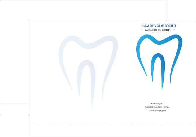 exemple pochette a rabat dentiste dents dentiste dentier MLIGBE29018