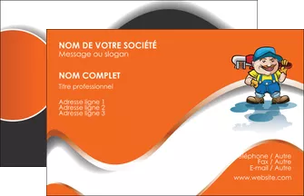 modele en ligne carte de visite plomberie plombier plomberie travail MLGI29086