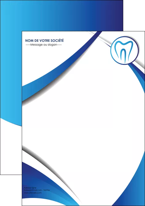 personnaliser maquette affiche dentiste dents dentiste dentier MLIGLU29094