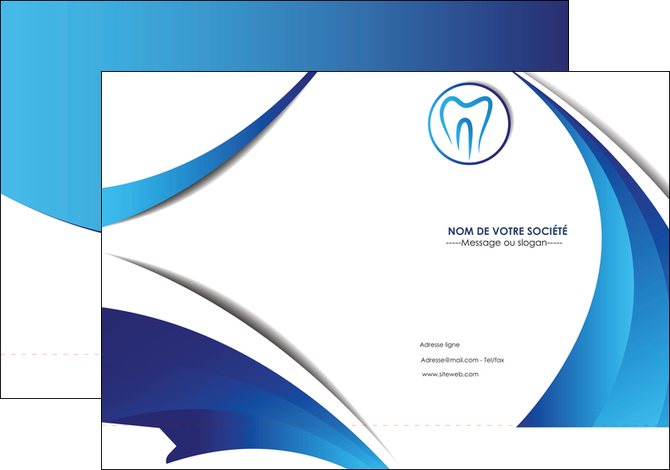 faire modele a imprimer pochette a rabat dentiste dents dentiste dentier MID29128