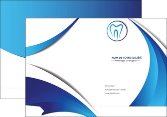 faire modele a imprimer pochette a rabat dentiste dents dentiste dentier MIDCH29128