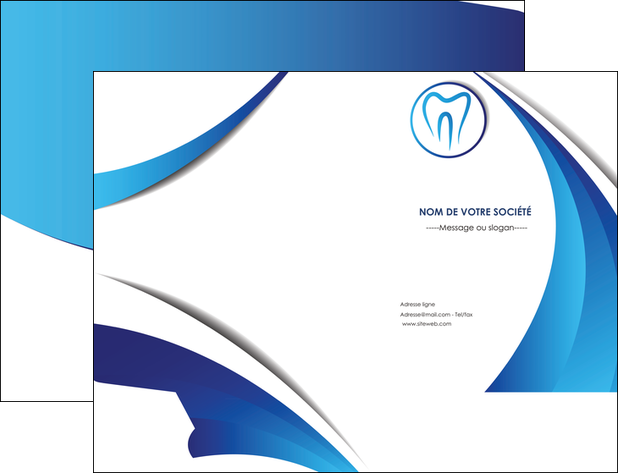 realiser pochette a rabat dentiste dents dentiste dentier MIF29130