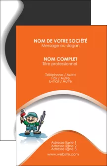 faire modele a imprimer carte de visite plomberie plombier plomberie travail MLGI29170