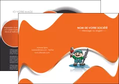 realiser depliant 2 volets  4 pages  plomberie plombier plomberie travail MLGI29184