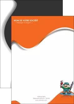 impression flyers plomberie plombier plomberie travail MLGI29194
