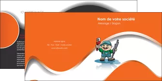 imprimerie depliant 2 volets  4 pages  plomberie plombier plomberie travail MLGI29196