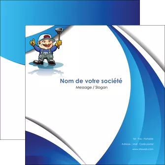 modele flyers construction plombier plomberie travail MLGI29308